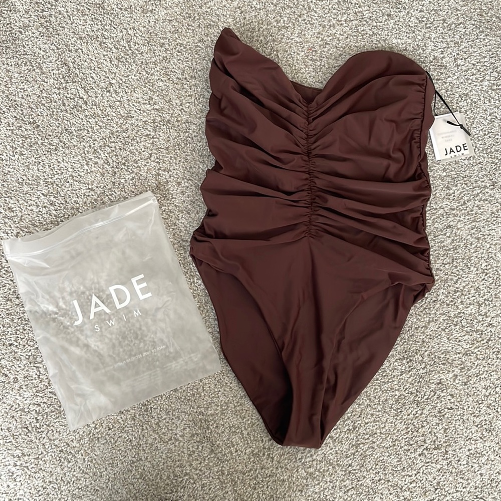 JADE Swim Yara One Piece NWT Mocha Medium